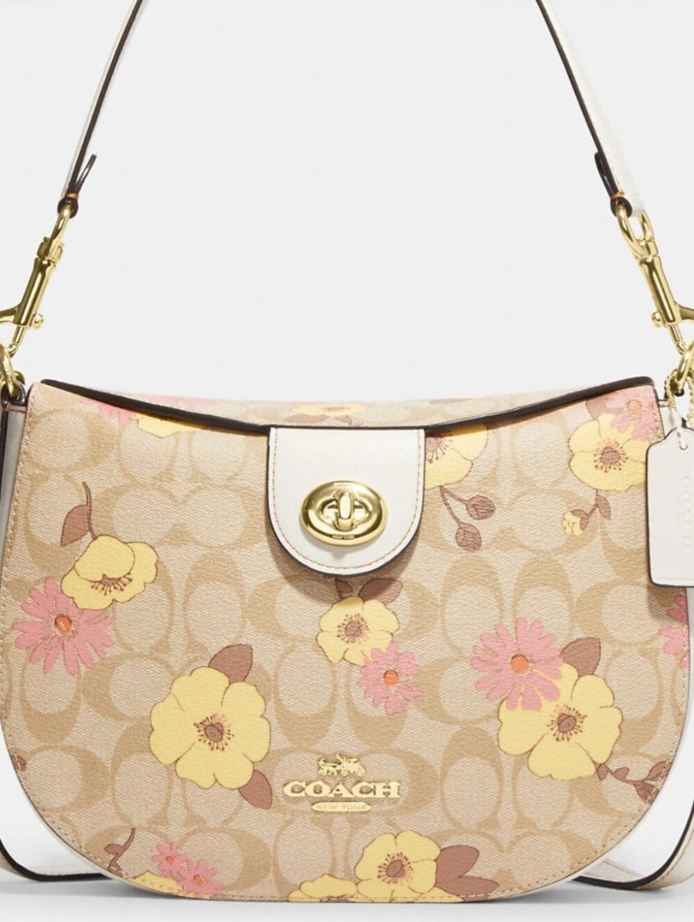 New, never used COACH Purse. Signature Floral Ella.